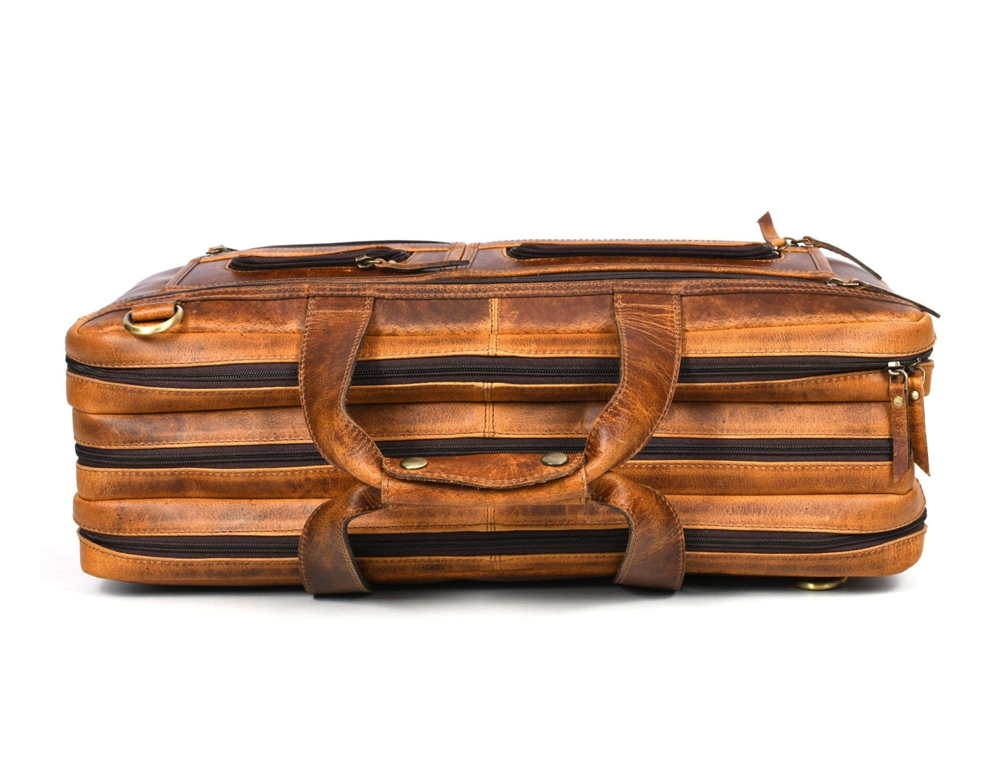 Salerno Leather Chef Knife Case Stress Brown (KR-61) - www.Shopthatapp.com