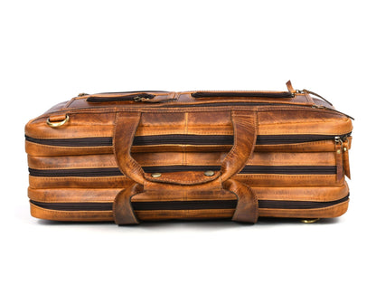 Salerno Leather Chef Knife Case Stress Brown (KR-61) - www.Shopthatapp.com