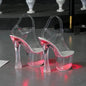 Wedge shoes Sandals Feminine Transparent Crystal Platform High Heels - www.Shopthatapp.com