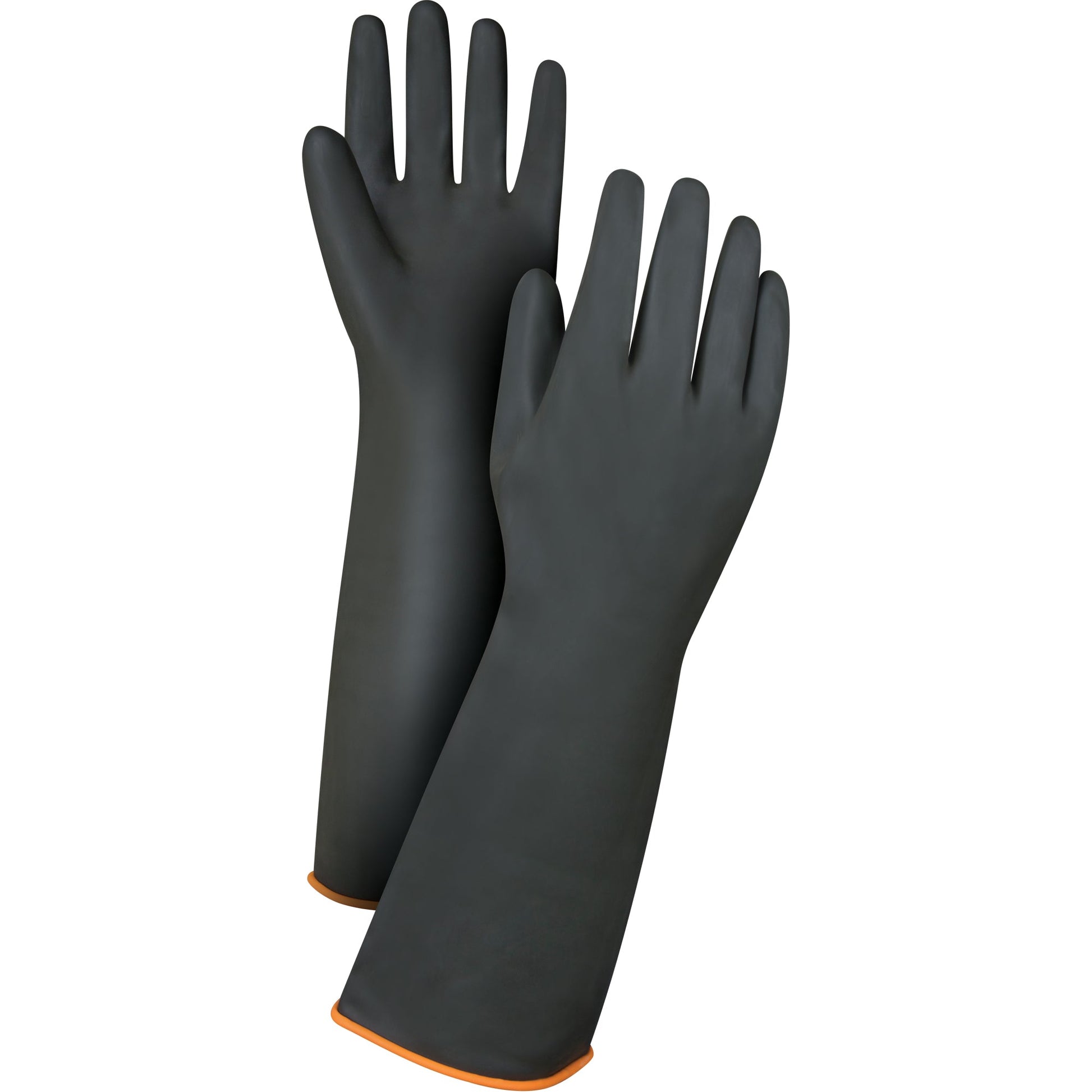 Heavyweight Chemical-Handling Gloves, Size Large/9, 18" L, Rubber Latex, 30-mil - www.Shopthatapp.com