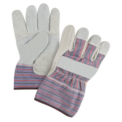 Premium Patch Palm Fitters Gloves, Large, Split Cowhide Palm, Cotton Inner Lining - www.Shopthatapp.com