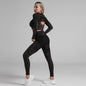 Saskia Gymwear Legging and Long Sleeve Top Set