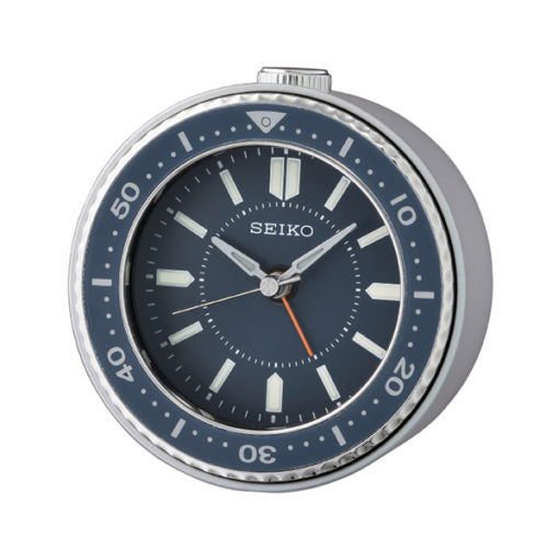 SEIKO Desk Alarm Clock Blue | QHE184L - www.Shopthatapp.com