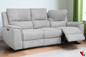 Sentinel 87.8" Power Reclining Sofa with Power Headrest in Tweed Ash Fabric - www.Shopthatapp.com