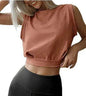 Charming Navel-Exposed Sweatshirt Summer Loose Sleeveless Running Fitness Yoga Crop Tops Tank Tops For Women. - www.Shopthatapp.com