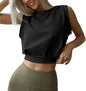Charming Navel-Exposed Sweatshirt Summer Loose Sleeveless Running Fitness Yoga Crop Tops Tank Tops For Women. - www.Shopthatapp.com
