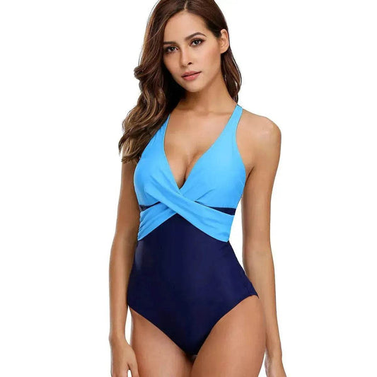 Charming Solid color One Piece Swimsuit Women Swimwear Bodysuit Swimsuit Female Push Up Monokini High Waist Bathing Suits Beach Wear - www.Shopthatapp.com