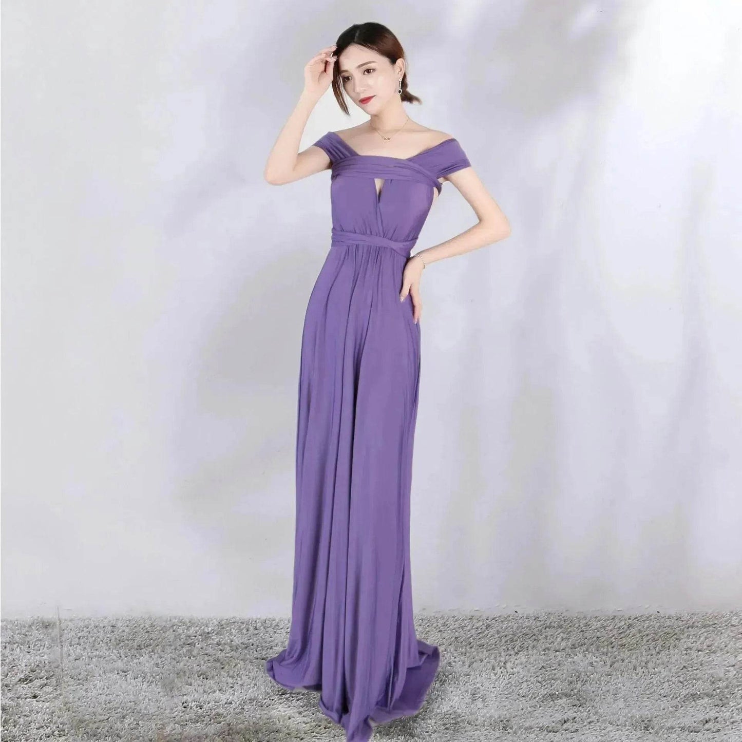 Charming Stunning Multi-rope Bandage 14 Color Dress Long Dress Gown - www.Shopthatapp.com