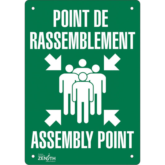 Panneau "Point de rassemblement/Assembly Point"