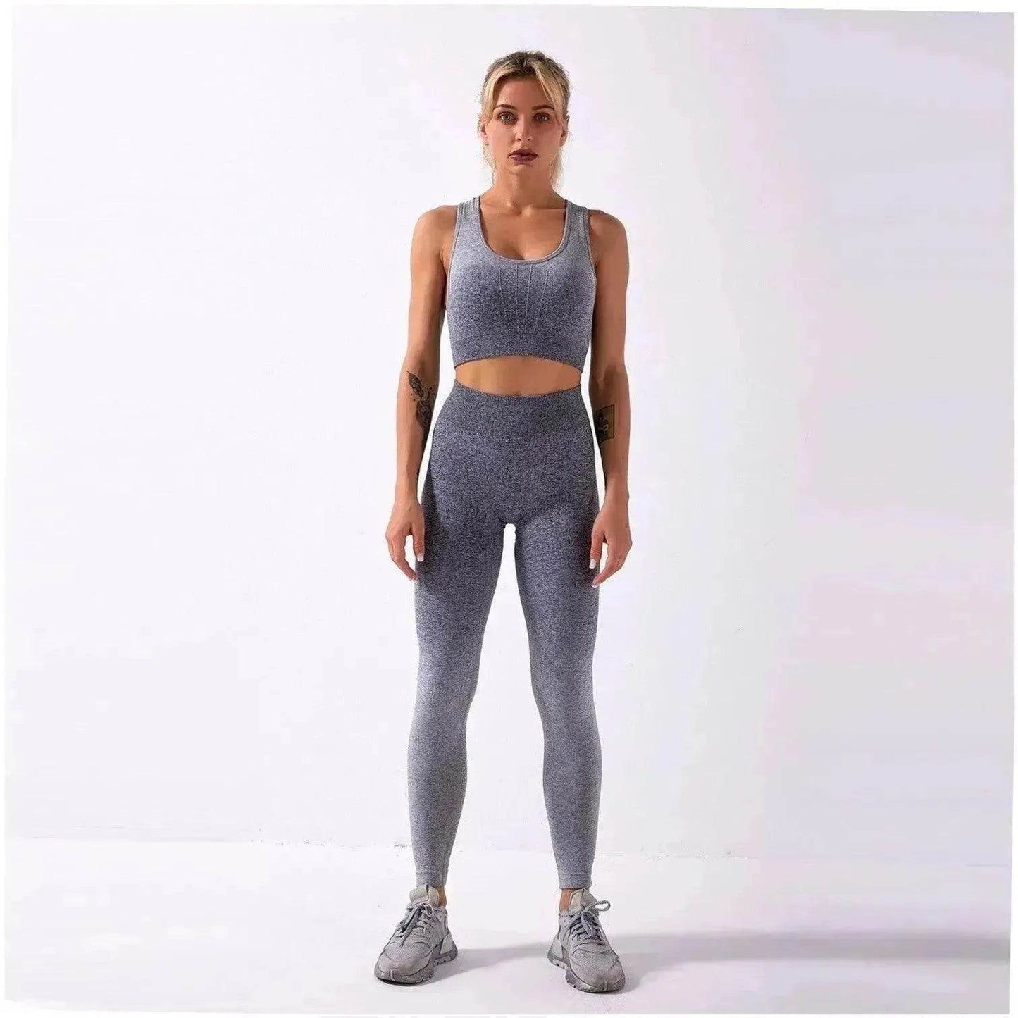 Shark knitting sports bra pants tie-dye Yoga Fitness Gym Exercise Wear - www.Shopthatapp.com