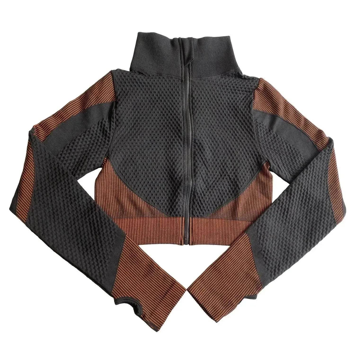 Shark Seamless Exercise Gym Wear Women's Long Sleeve Top - www.Shopthatapp.com