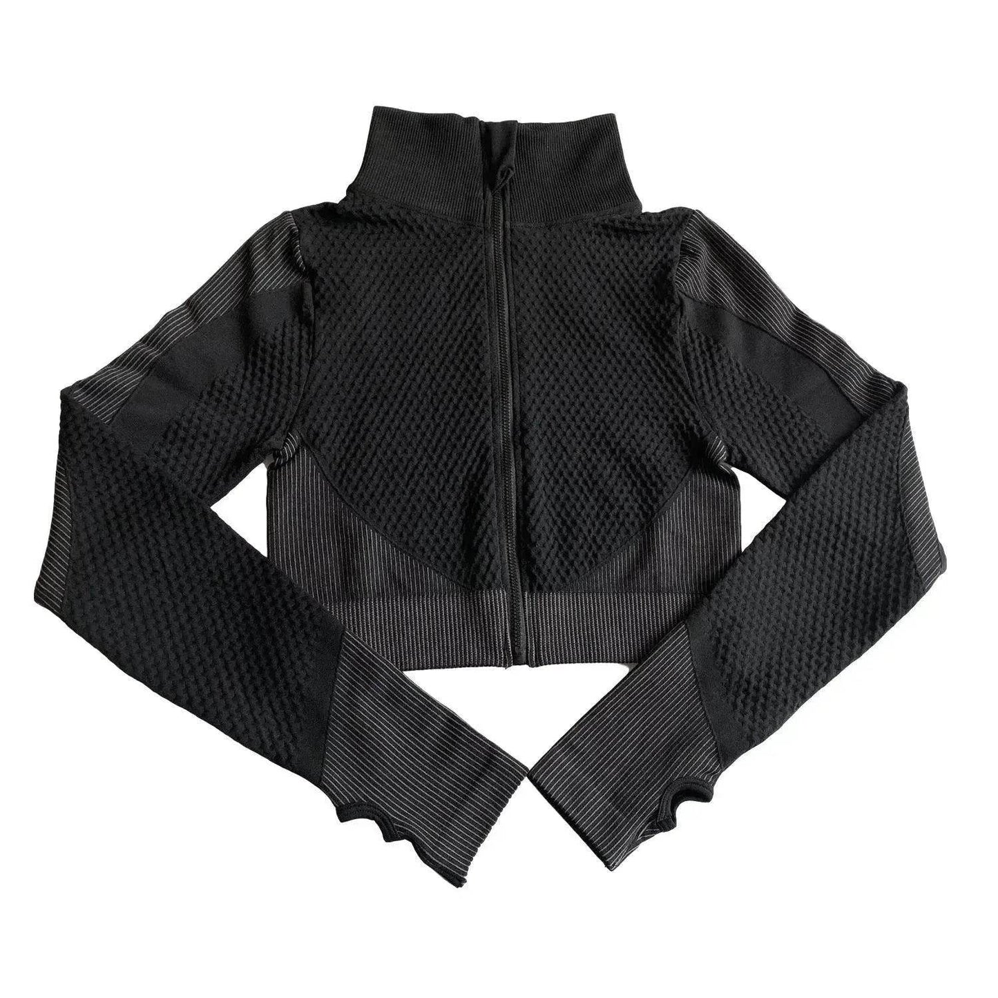 Shark Seamless Exercise Gym Wear Women's Long Sleeve Top - www.Shopthatapp.com