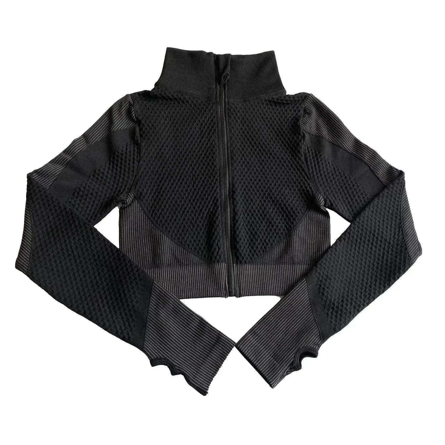 Shark Seamless Exercise Gym Wear Women's Long Sleeve Top - www.Shopthatapp.com