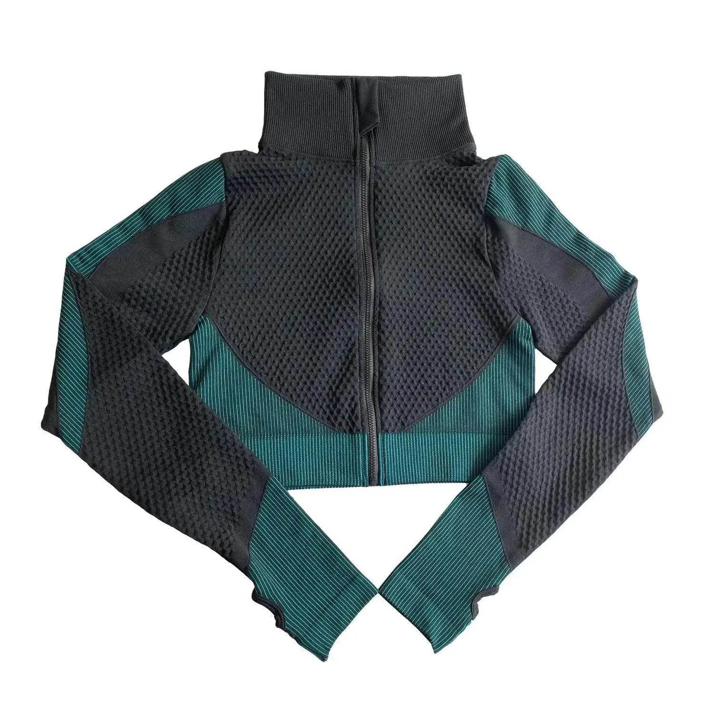 Shark Seamless Exercise Gym Wear Women's Long Sleeve Top - www.Shopthatapp.com