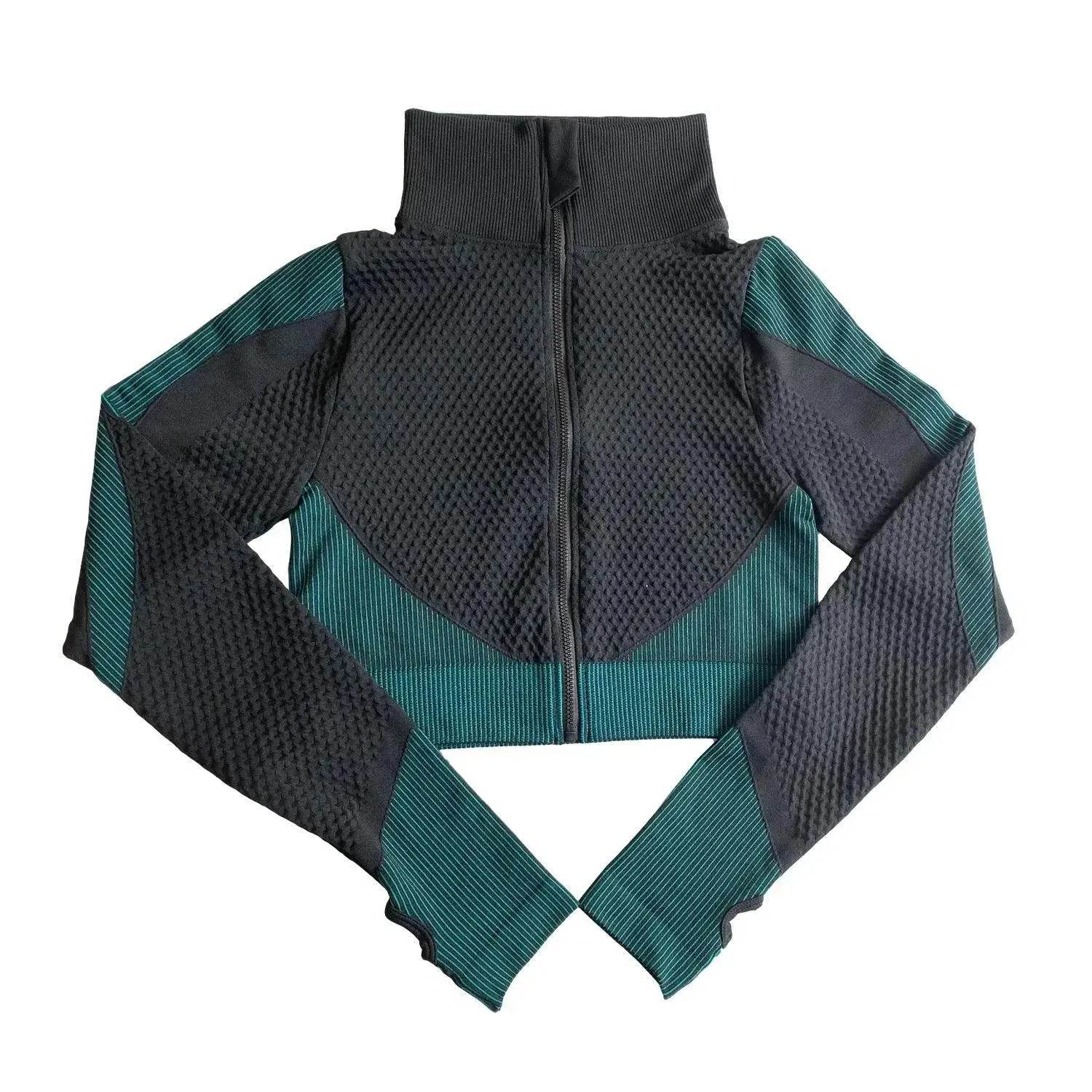 Shark Seamless Exercise Gym Wear Women's Long Sleeve Top - www.Shopthatapp.com