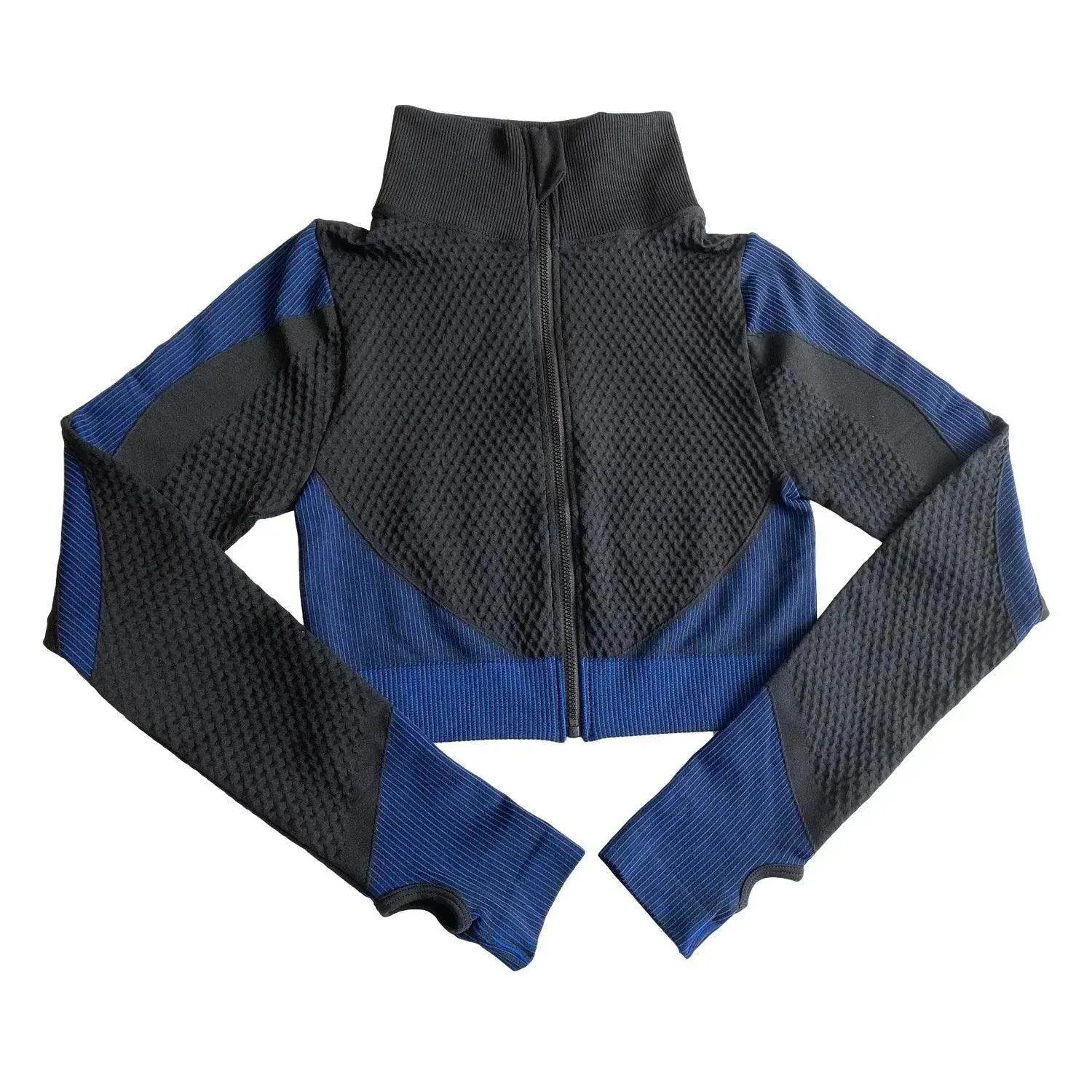 Shark Seamless Exercise Gym Wear Women's Long Sleeve Top - www.Shopthatapp.com