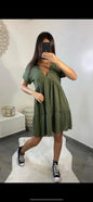 Shyla V-Neck Smock Dress - www.Shopthatapp.com