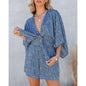 Sila V-Neck Lace Loose jumpsuit