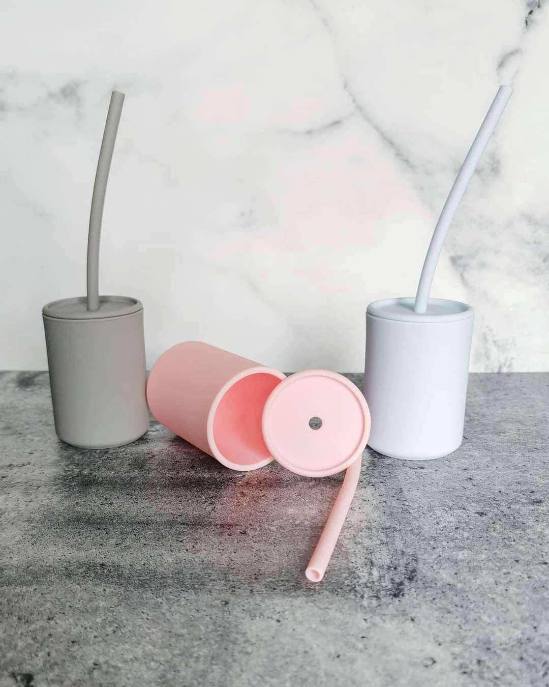 Creation Coco Lyly Silicone Cup with Straw Set - www.Shopthatapp.com