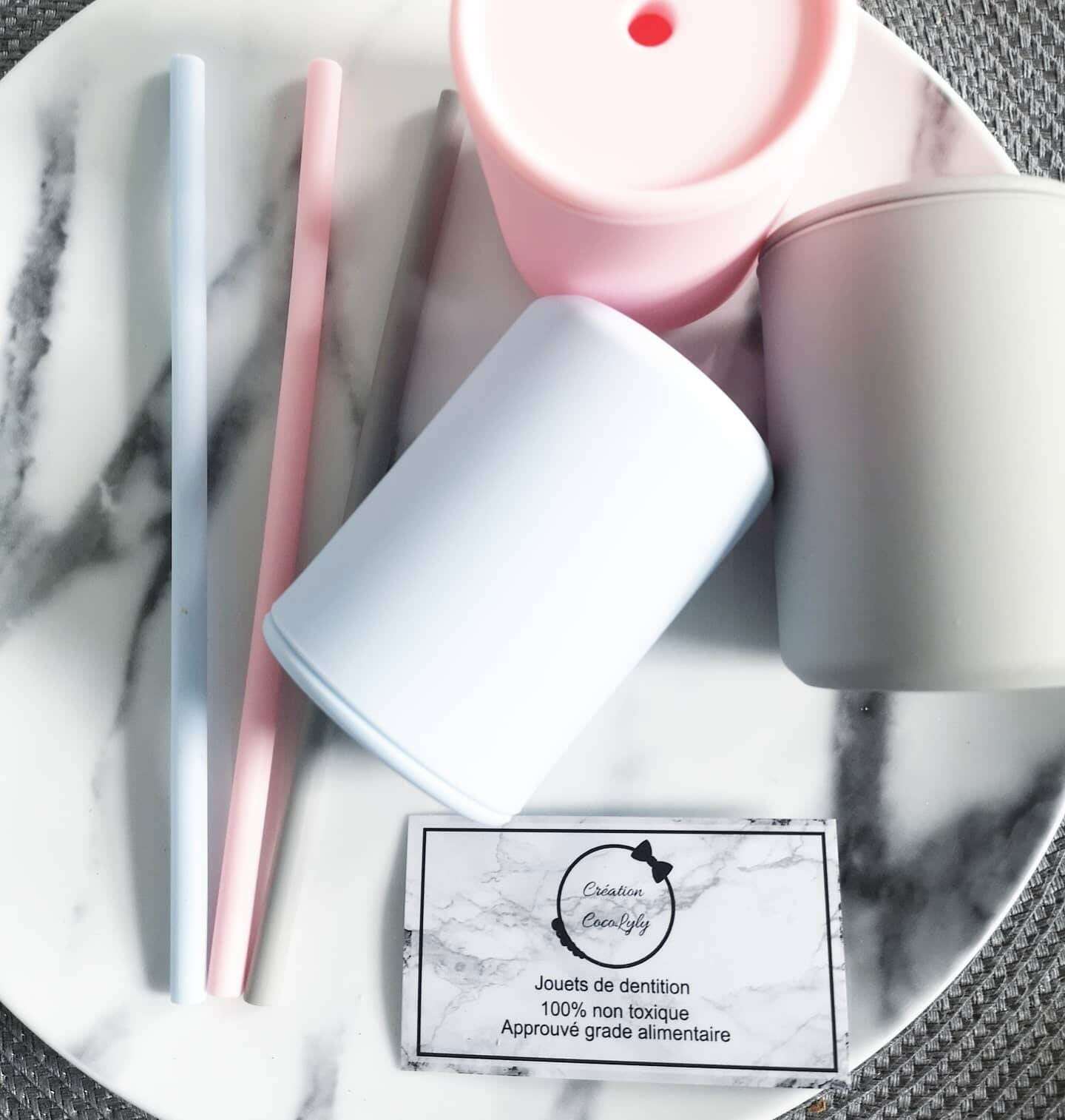 Creation Coco Lyly Silicone Cup with Straw Set - www.Shopthatapp.com