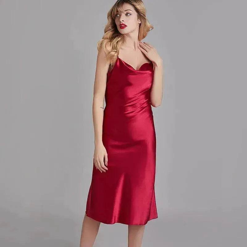 Silk Ice Silk Pajamas Ladies Thin Homewear - www.Shopthatapp.com