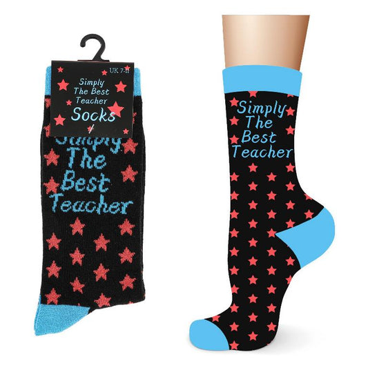 Simply The Best Teacher Mens Socks - www.Shopthatapp.com