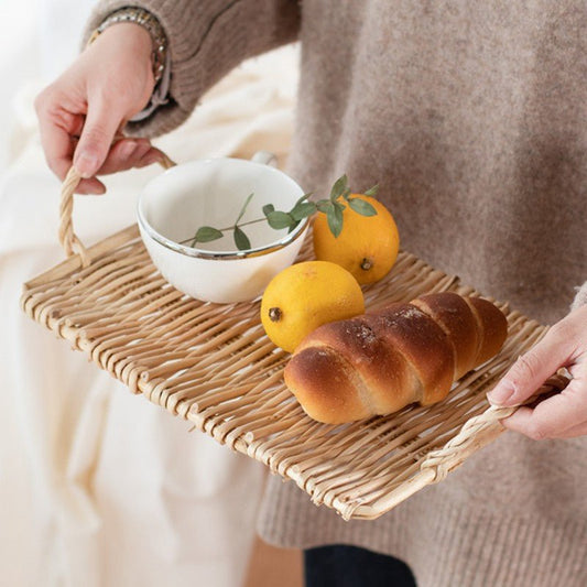 Slate Wicker Rattan Tray - www.Shopthatapp.com