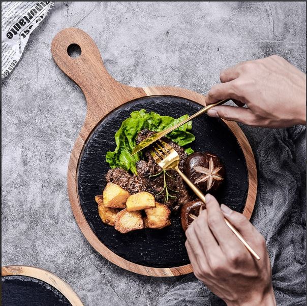 Ardoise en bois pour charcuterie