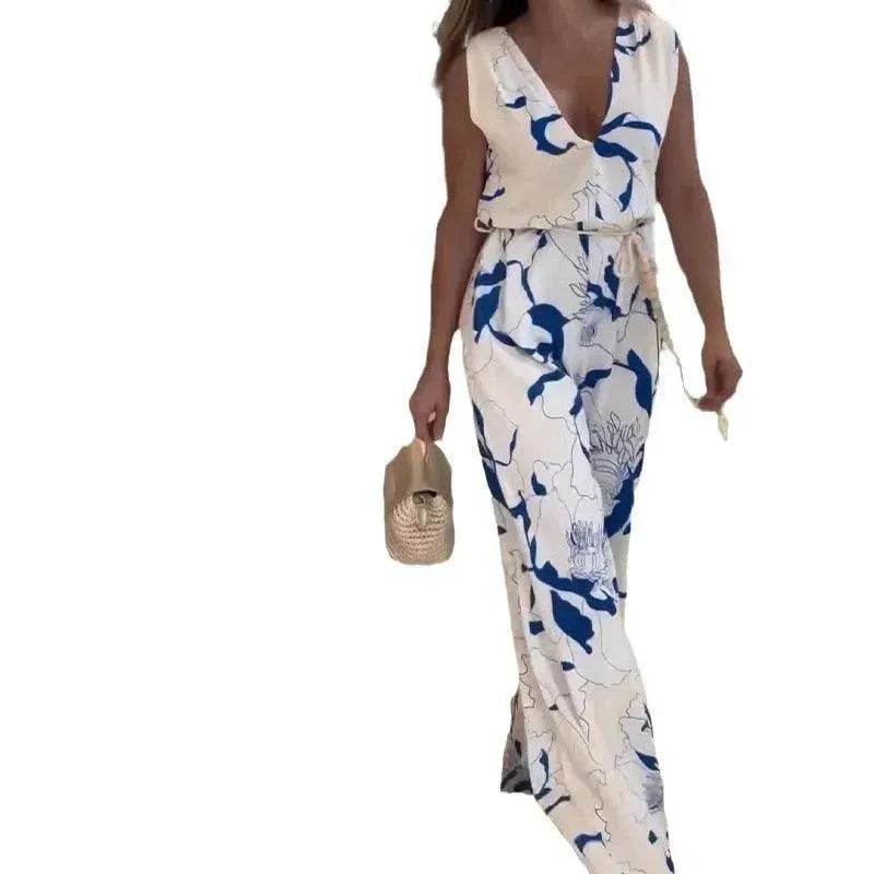 Sleeveless Top High Waist Pants Casual Suit Women - www.Shopthatapp.com