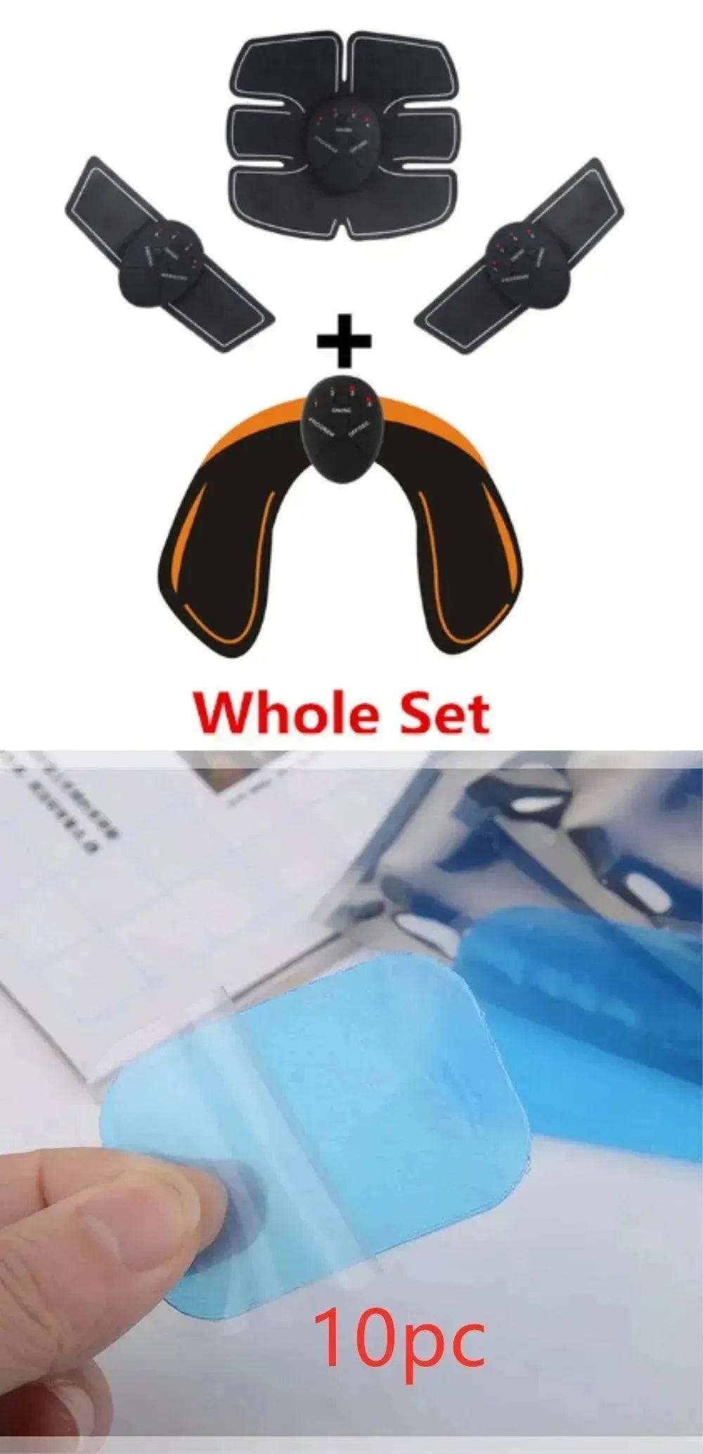 Smart rechargeable abdominal/ Muscle simulation patch - www.Shopthatapp.com