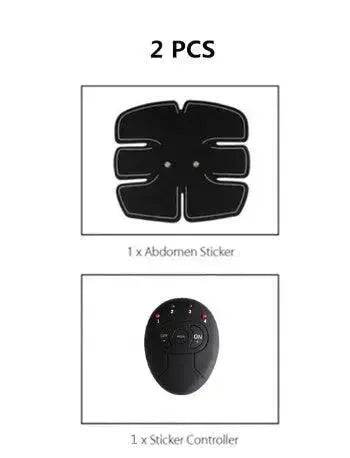 Smart rechargeable abdominal/ Muscle simulation patch - www.Shopthatapp.com