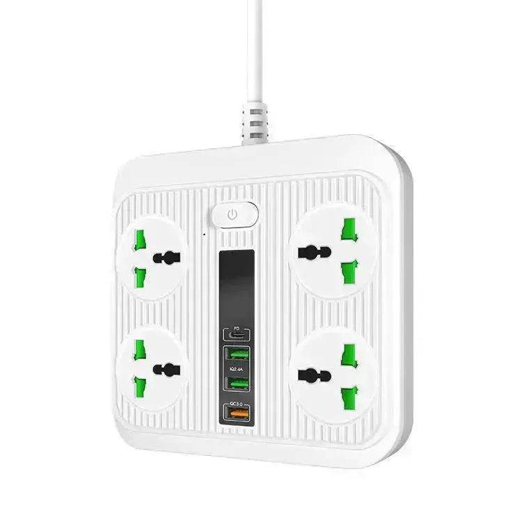 Smart Socket Power TypeC PD 40W QC3.0 Power Strip16AC Universal Outlets 2M Extension Socket Plug - www.Shopthatapp.com