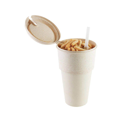 Peterson Housewares snack drink cup set Canada with lid and straw, perfect for snacks on the go