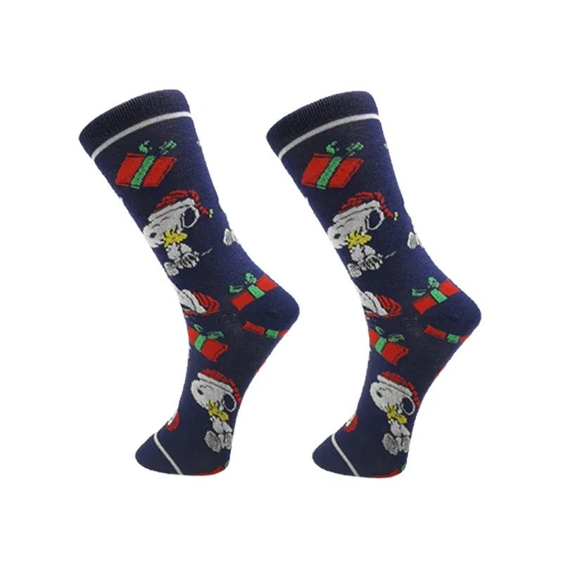 Snoopy Anime Socks Cotton Socks Adult Sock Men Women Cartoon Sports Socks Fashion Mid-calf Pattern Sock Skarpetki Sock Gifts - www.Shopthatapp.com
