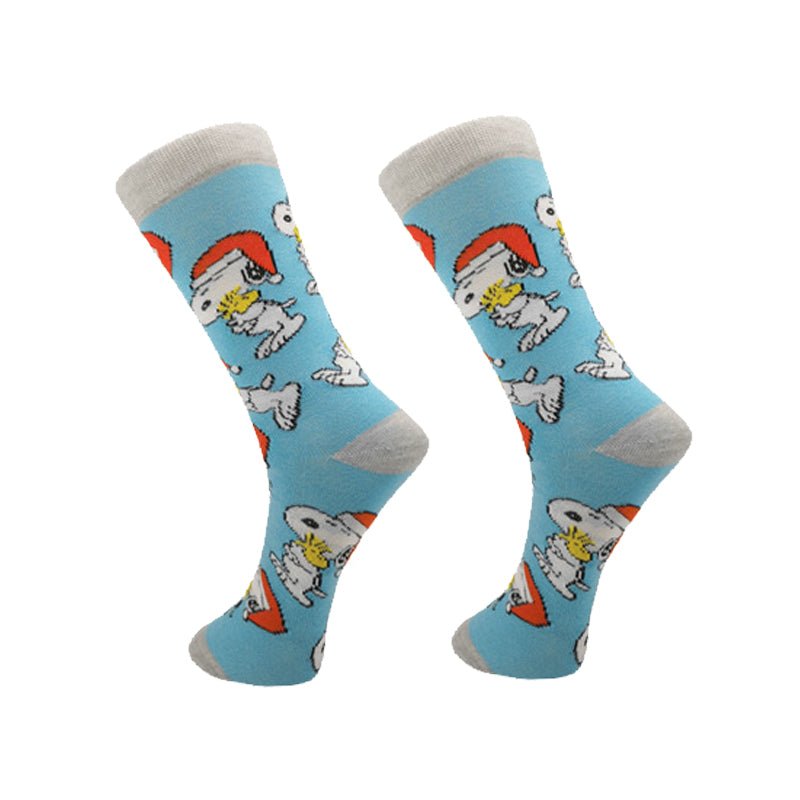 Snoopy Anime Socks Cotton Socks Adult Sock Men Women Cartoon Sports Socks Fashion Mid-calf Pattern Sock Skarpetki Sock Gifts - www.Shopthatapp.com