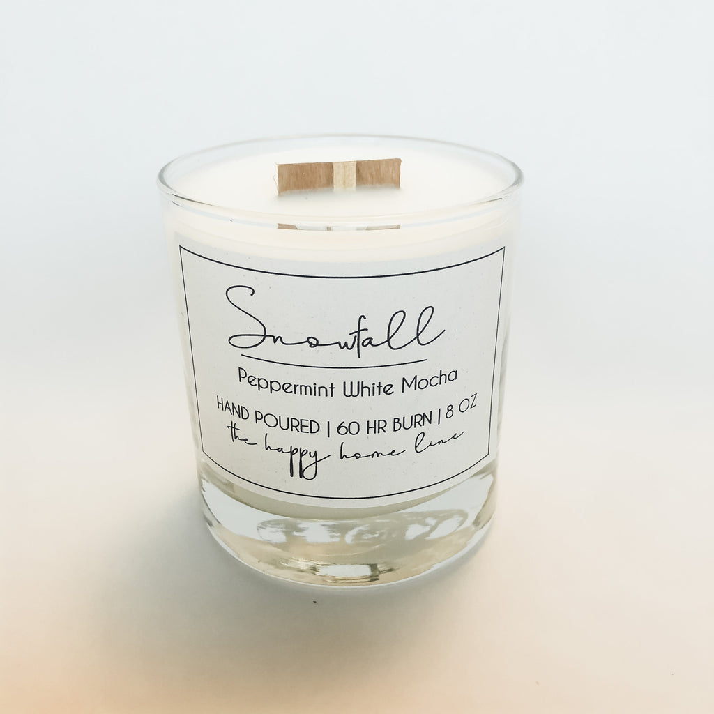 Snowfall Wood Wick Candle - www.Shopthatapp.com