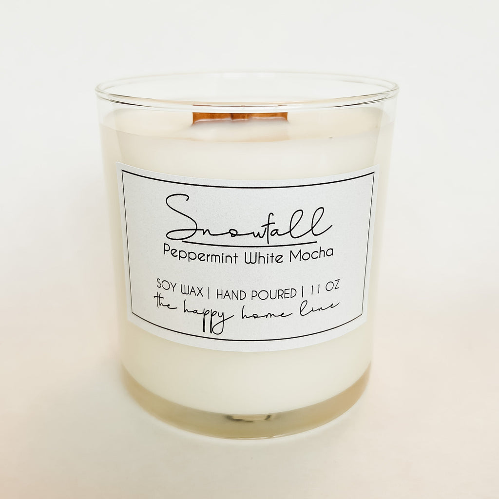 Snowfall Wood Wick Candle - www.Shopthatapp.com