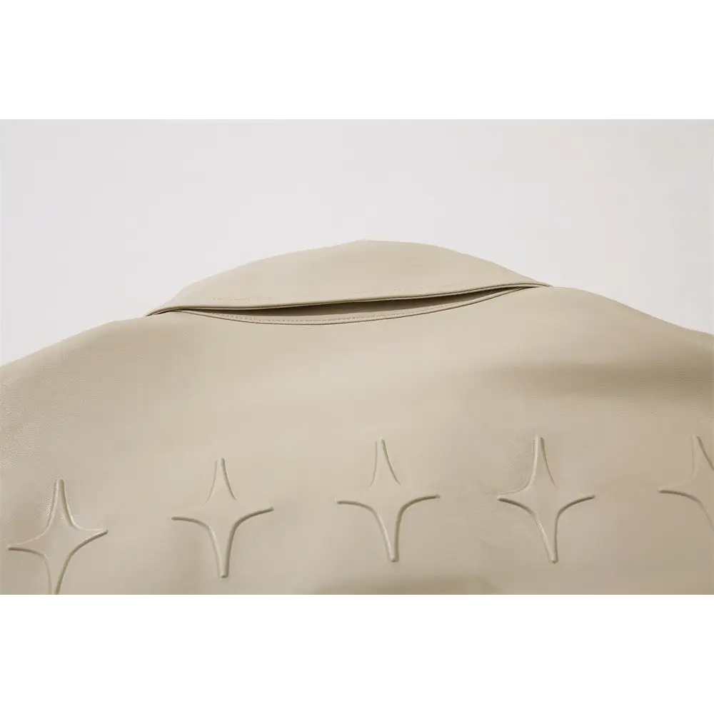 Solid Color PU Leather Coat Men - www.Shopthatapp.com