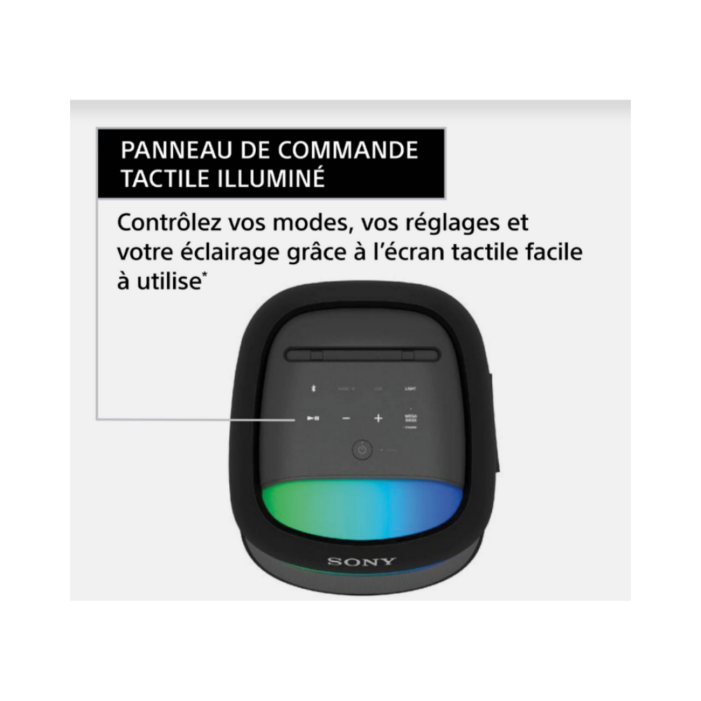 Haut-parleur Sony Bluetooth SRS-XV500 - Noir - www.Shopthatapp.com