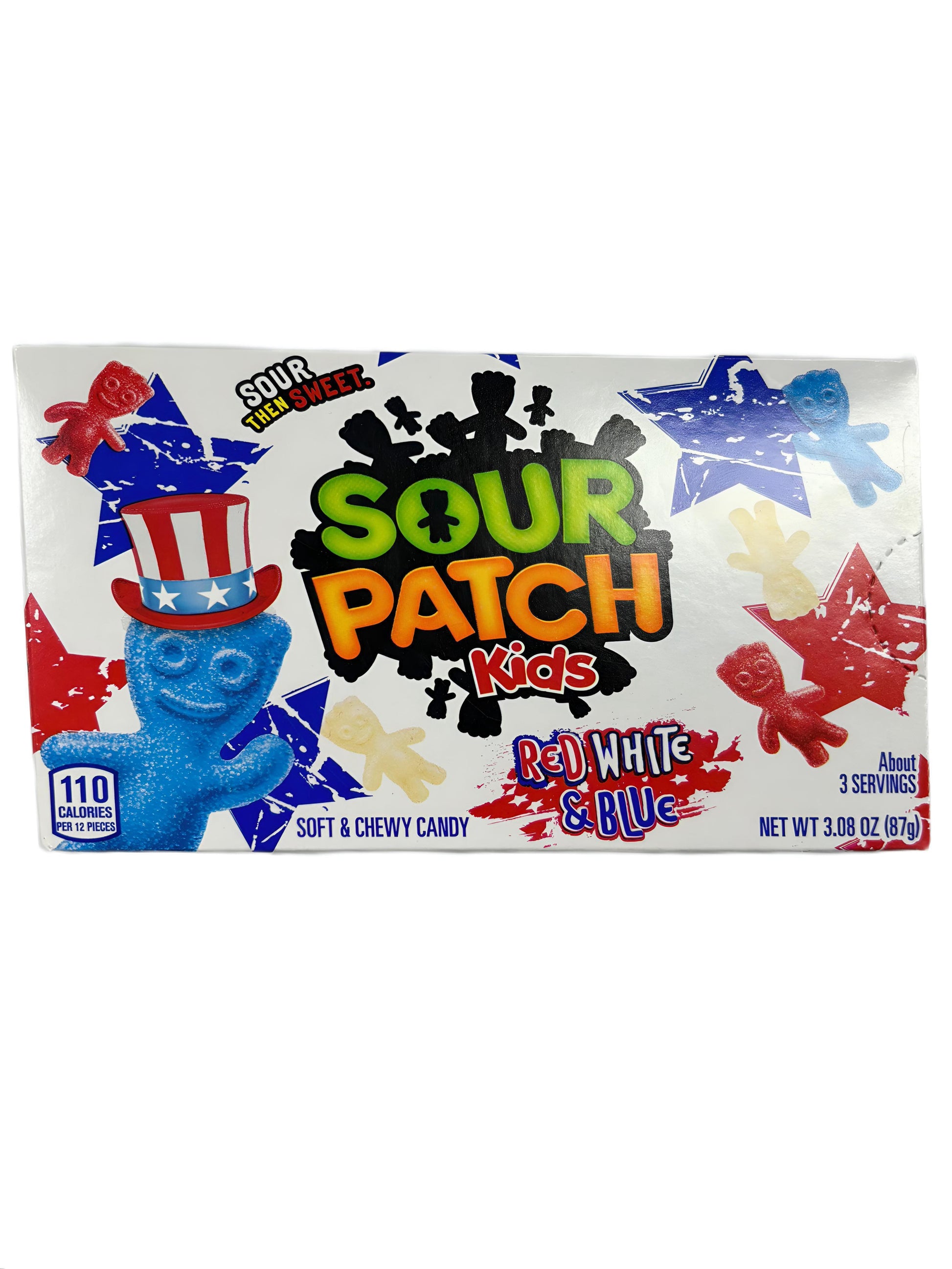 Sour Patch Kids Red White & Blue Theatre Box 3.08OZ - www.Shopthatapp.com