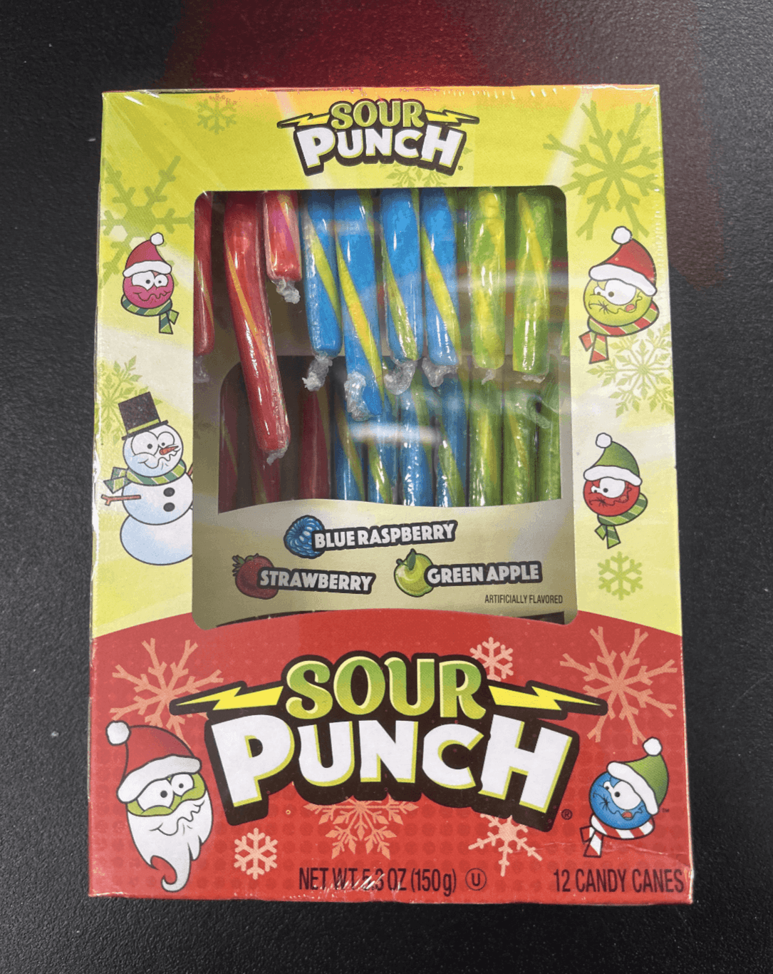 Sour Punch Rainbow Candy Canes - www.Shopthatapp.com