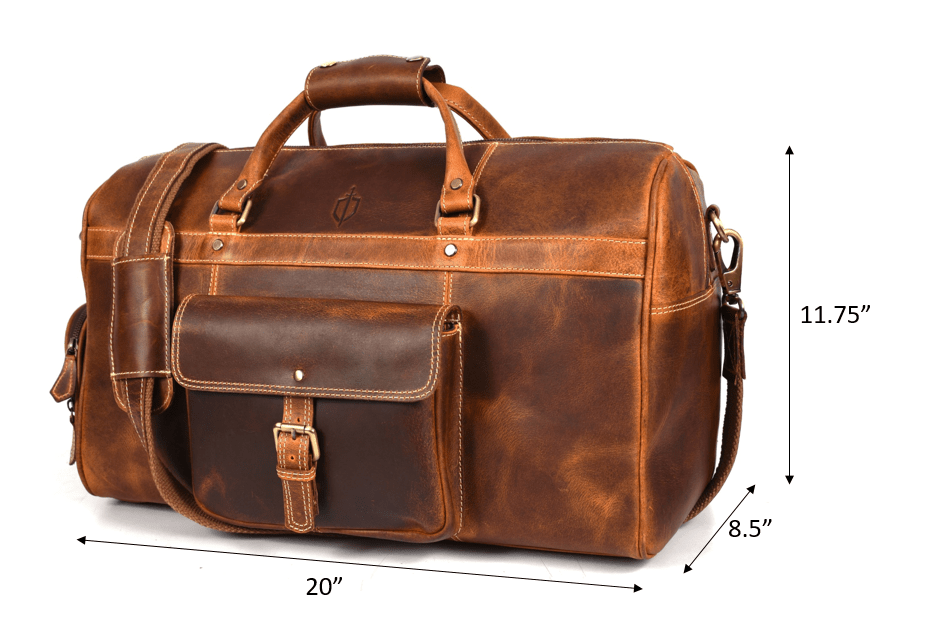 Souris Leather Travel Bag - Caramel Brown - www.Shopthatapp.com