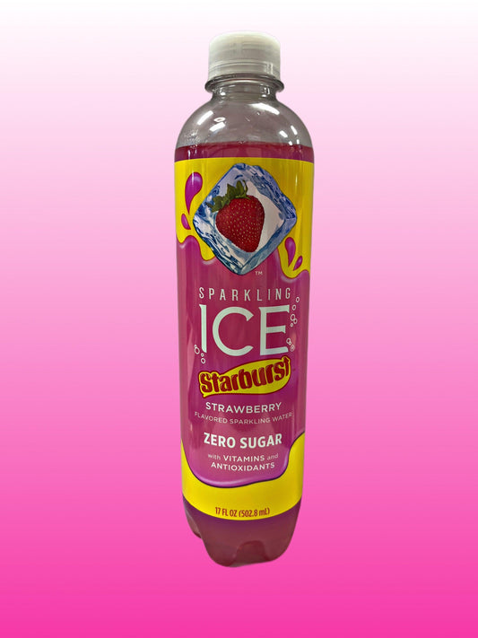 Sparkling ICE Starburst Strawberry Bottle 17OZ - www.Shopthatapp.com