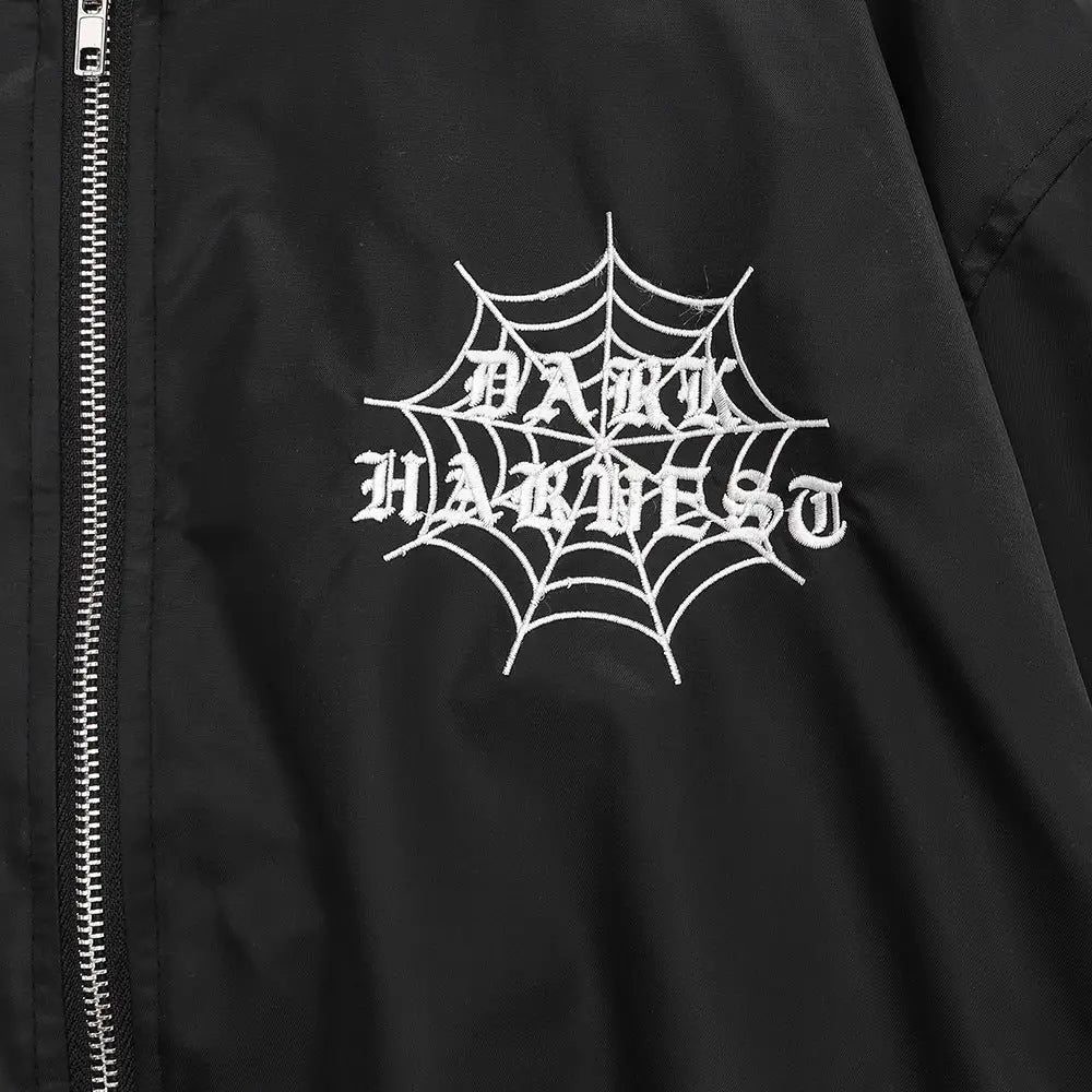 Spider Web Embroidery Thickening Coat Men - www.Shopthatapp.com