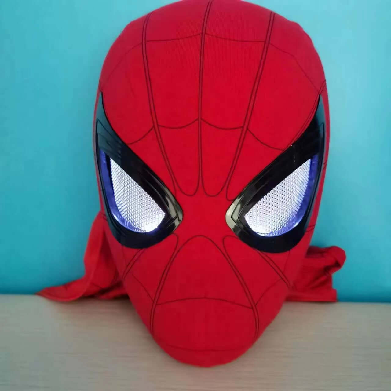 Authentic Spider-Man Electronic Mask with Moving Eyes: 1:1 Cosplay Headgear - Kidstoylover's Remote Control & Elastic Toy for Adults and Kids - Perfect Gift for Superhero Fans - www.Shopthatapp.com