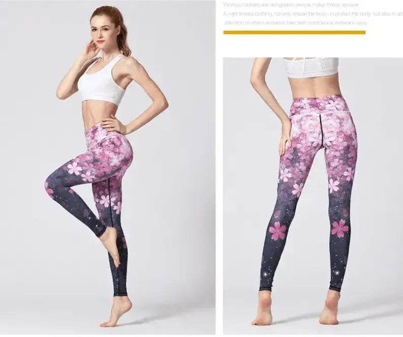 Sports gym printed yoga pants - www.Shopthatapp.com
