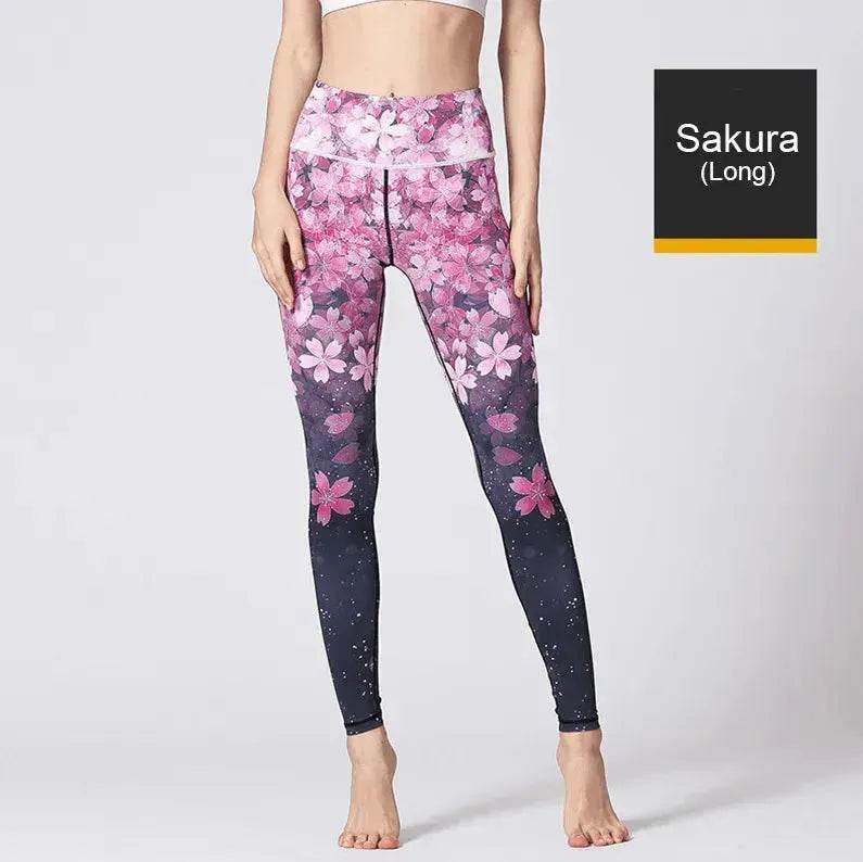 Sports gym printed yoga pants - www.Shopthatapp.com