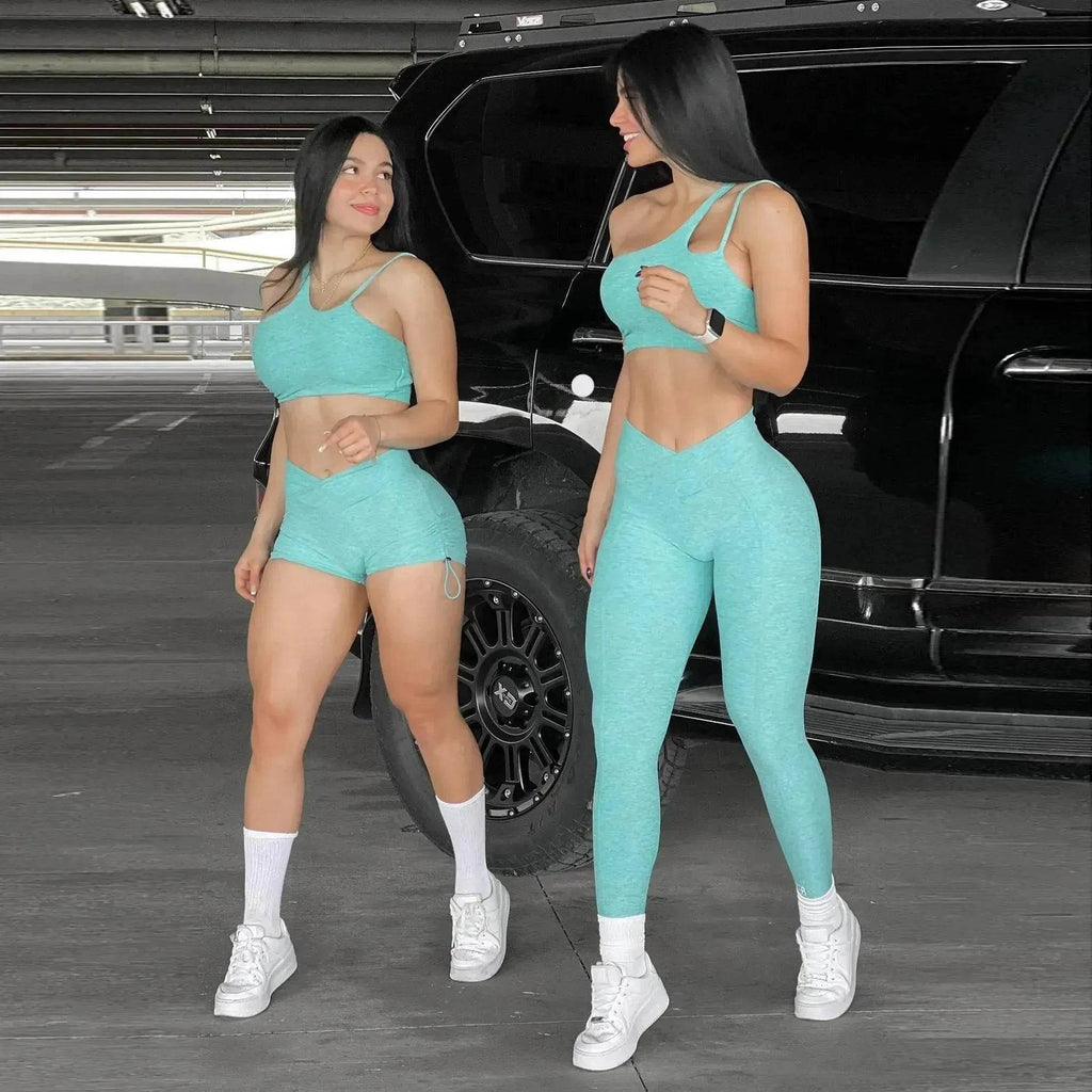 Sportswear Bra Shorts Gym Fitness Suit - www.Shopthatapp.com