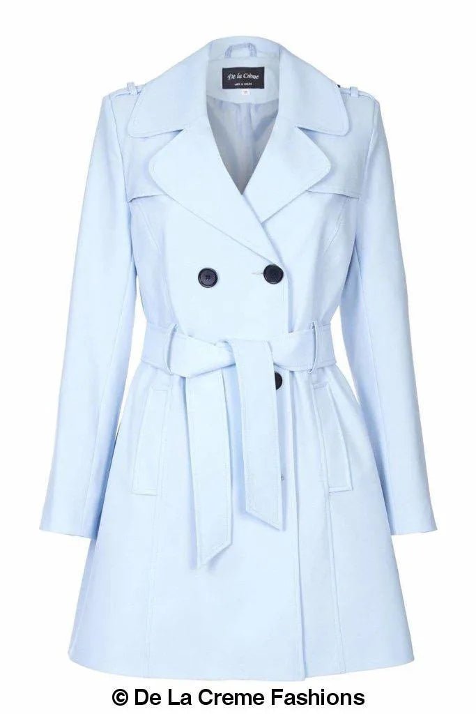 Zweireihiger Militär-Trenchcoat für Frühling/Sommer (9049-SP)