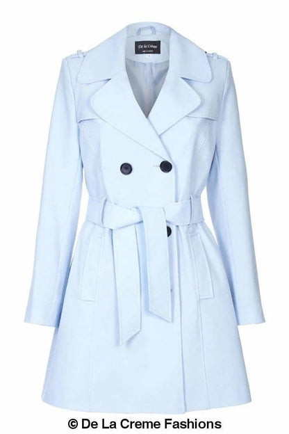 Zweireihiger Militär-Trenchcoat für Frühling/Sommer (9049-SP)